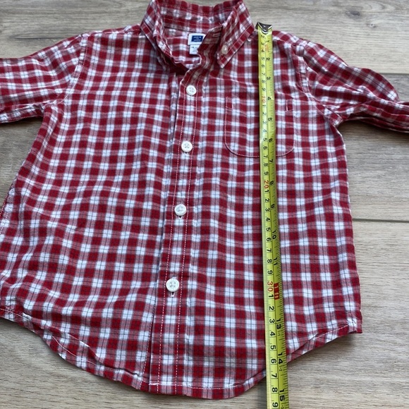 Janie and Jack Plaid Poplin Long Sleeve Button Down Dress Shirt Boys Christmas - Picture 11 of 11